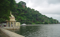fateh sagar lake, lakes, udaipur, rajasthan, india